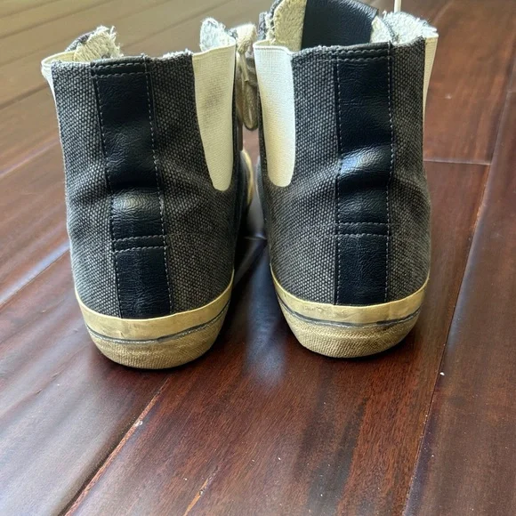 Golden Goose High-Tops in Blue Denim and White - Picture 5 of 8